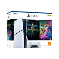 Imagem da oferta Console PlayStation 5 Slim Sony com leitor de disco 1TB Com Controle Sem Fio DualSense Branco + 2 Jogos