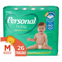 Imagem da oferta Personal Fralda Baby Protect & Sec M Jumbo 26 unidades