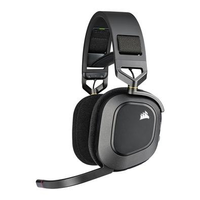 Imagem da oferta Headset Gamer Sem Fio Corsair HS80 Premium RGB Surround Dolby Atmos Wireless Drivers 50mm Preto - CA-9011235-NA