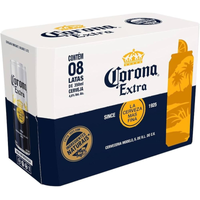 Imagem da oferta Pack Cerveja Corona Extra Pilsen Lata 350ml Caixa 8 unidades