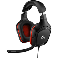 Imagem da oferta Headset Gamer Logitech G332 para PC PlayStation Xbox e Nintendo Switch - Preto/Vermelho