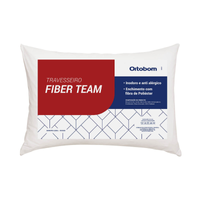 Imagem da oferta Travesseiro em Poliéster Siliconizado Ortobom 45x65cm Fiber Team Branco 1 Peça