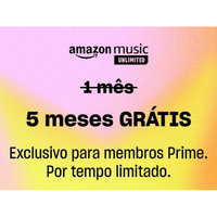 Imagem da oferta Ganhe 5 Meses Grátis de Amazon Music Unlimited para Novos Assinantes