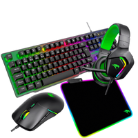 Imagem da oferta Kit Teclado Mouse Mousepad Speed Headset Gamer RGB Viper Pro Naja