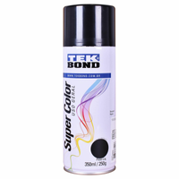 Imagem da oferta Tinta Spray Super Color Uso Geral Preto Fosco 350ml Tekbond