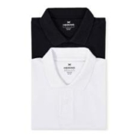 Imagem da oferta Kit com 2 Camisas Polo Hering Básicas Masculinas Em Piquet