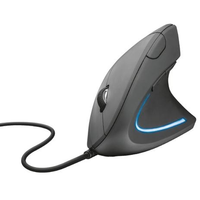 Imagem da oferta Mouse Trust Vertical Ergonômico Verto LED Azul 6 Botões - 22885