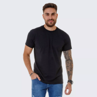 Imagem da oferta Camisa Básica Masculina Algodão Slim Fit Blusa Premium Lisa