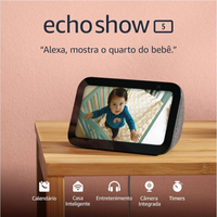 Imagem da oferta Smart Speaker Echo Show 5 Amazon Tela de 5.5" Alexa em Português (3ª geração - 2023)