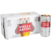 Imagem da oferta Cerveja Stella Artois Puro Malte - Premium American Lager 8 Unidades Lata 269ml