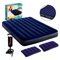 Imagem da oferta Colchão inflável Intex 64765 Casal cor azul hasta 273kg de 152cm x 203cm x 25cm