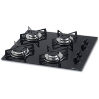 Imagem da oferta FISCHER COOKTOP GÁS 4 BOCAS MESA VIDRO PRETA BIVOLT 1519-5713