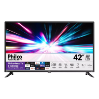 Imagem da oferta Smart Tv Led 42'' Ptv42g6fr2cpf Roku Dolby Audio Preta Philco 110V/220V