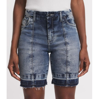 Imagem da oferta Short Jeans com Recortes e Barra Desfiada