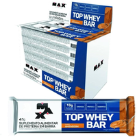 Imagem da oferta Top Whey Bar 12 Unidades De 41G Amendoim - Max Titanium