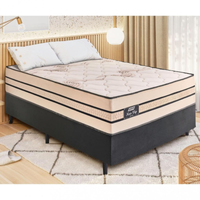 Imagem da oferta Cama Box Casal 138cm Molas Ensacadas New Vip Gazin