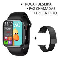 Imagem da oferta Relógio Smartwatch Inteligente Hw12 40mm Android iOS Bluetooth + Pulseira Metal Extra