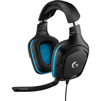 Imagem da oferta Headset Gamer Logitech G432 7.1 Dolby Surround para PC PlayStation Xbox e Nintendo Switch - Preto/Azul