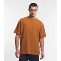 Imagem da oferta Camiseta Oversized em Meia Malha com Etiqueta Aplicada na Barra Tam PP