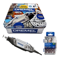 Imagem da oferta Micro Retífica 3000 com 31 Acessórios e Caixa Metalizada Edição Limitada 110 Volts 0615A001ZW000 - DREMEL