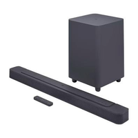 Imagem da oferta Soundbar JBL Bar 500 Bluetooth 295W RMS Subwoofer Sem Fio 5.1 Canais - JBLBAR500PROBLKBR