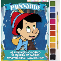 Imagem da oferta Pinóquio Livro para Pintar com Aquarela