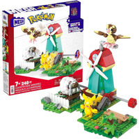 Imagem da oferta Blocos de Montar MEGA Pokémon Moinho Rural com 240 peças e 3 figuras (Pikachu Pidgey e Woolo)