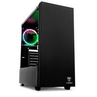 Imagem da oferta Gabinete Gamer T-Dagger Cube Black Mid Tower Lateral em Vidro - T-TGC305B