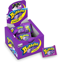 Imagem da oferta Chiclete Bubbaloo Sabor Uva Display Com 60 Unidades