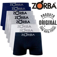 Imagem da oferta Kit 4 Cuecas Box Boxer Zorba Algodão Sem Costura 781