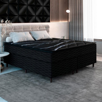 Imagem da oferta Cama Box Queen Size Umaflex New Itália Black com Molas Ensacadas Revestimento em Jacquard e Pillow Top D26