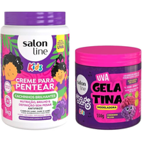 Imagem da oferta Salon Line Kit Uva com Creme para Pentear e Gelatina #todecacho Kids