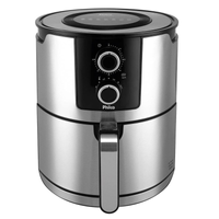 Imagem da oferta Fritadeira Elétrica Sem Óleo Air Fryer Philco PFR67PI 61L Inox/Preta - 110V