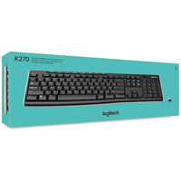 Imagem da oferta Teclado sem fio Logitech K270 com 8 Teclas Multimídia Conexão USB Pilhas Inclusas e Layout ABNT2 - Compatível com PC