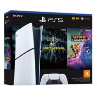 Imagem da oferta Console Ps5 Slim Digital 1TB c/Returnal + Ratchet Clank