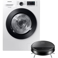 Imagem da oferta Lava e Seca Samsung 11Kg - WD11M4473PW e Aspirador Robô 2 Em 1 Com Wi-Fi Vr5000