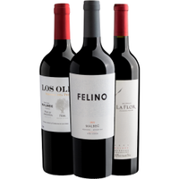 Imagem da oferta Kit Vinho Tinto Trio Bestsellers Malbec - 750ml