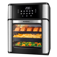 Imagem da oferta Fritadeira Elétrica Air Fryer Mondial Forno Oven AFON-12L-BI-BC 12L Preta/Inox - 110V