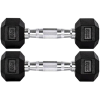 Imagem da oferta Par Halteres 2kg +2kg Dumbbell Sextavado Emborrachado Pegada Cromada Gallant (gdb02f3b-pt)