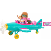 Imagem da oferta Conjunto de Brinquedo Barbie Chelsea Piloto de Avião com Aeronave de 2 Lugares e 7 Acessórios