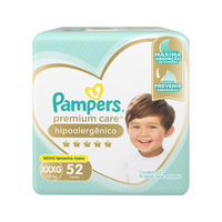 Imagem da oferta Fralda Pampers Premium Care Tam XXXG - 52 Unidades