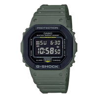 Imagem da oferta Relógio Casio G-shock Verde Dw-5610su-3dr + Nfe Garantia Cor do bisel Preto Cor do fundo Preto