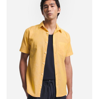 Imagem da oferta Camisa Comfort Básica em Linho com Bolso Frontal