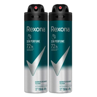 Imagem da oferta Kit 2 Desodorante Rexona Men Sem Perfume Aerosol Antitranspirante 48h 150ml