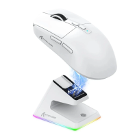 Imagem da oferta X6 Lightweight Wireless Gaming Mouse 3 Modos Com Fio 2.4G BT5.2 Até 26K DPI RGB Backlight Base de Carregamento