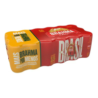 Imagem da oferta Pack 18 Unidades Cerveja Brahma Chopp Pilsen - 350ml