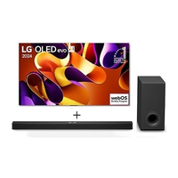 Imagem da oferta Comprar Combo Smart TV LG OLED evo AI G4 4K de 55 polegadas 2024 + Soundbar LG S90TY - OLED55G4.S90TY | LG BR