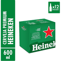 Imagem da oferta Cerveja Heineken Garrafa 600ml - 12 unid.