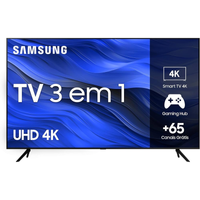 Imagem da oferta Smart TV 50" Samsung UHD 4K 3 HDMI 1 USB Bluetooth Wi-Fi Gaming Hub Tela sem limites Alexa built in - UN50CU7700GXZD