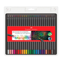 Imagem da oferta Ecolápis De Cor Faber Castell Supersoft 24 Cores